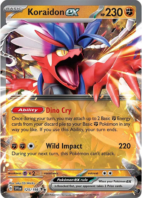 Koraidon EX - 125/198 - Double Rare (RR) - Scarlet & Violet - Pokemon - NM/M