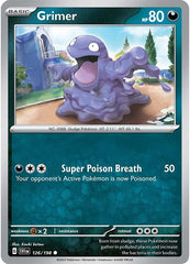 Grimer - 126/198 - Reverse Holo Common - Scarlet & Violet - Pokemon - NM/M