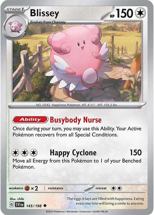 Blissey - 145/198 - Uncommon - Scarlet & Violet - Pokemon - NM/M