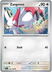 Zangoose - 146/198 - Reverse Holo Common - Scarlet & Violet - Pokemon - NM/M